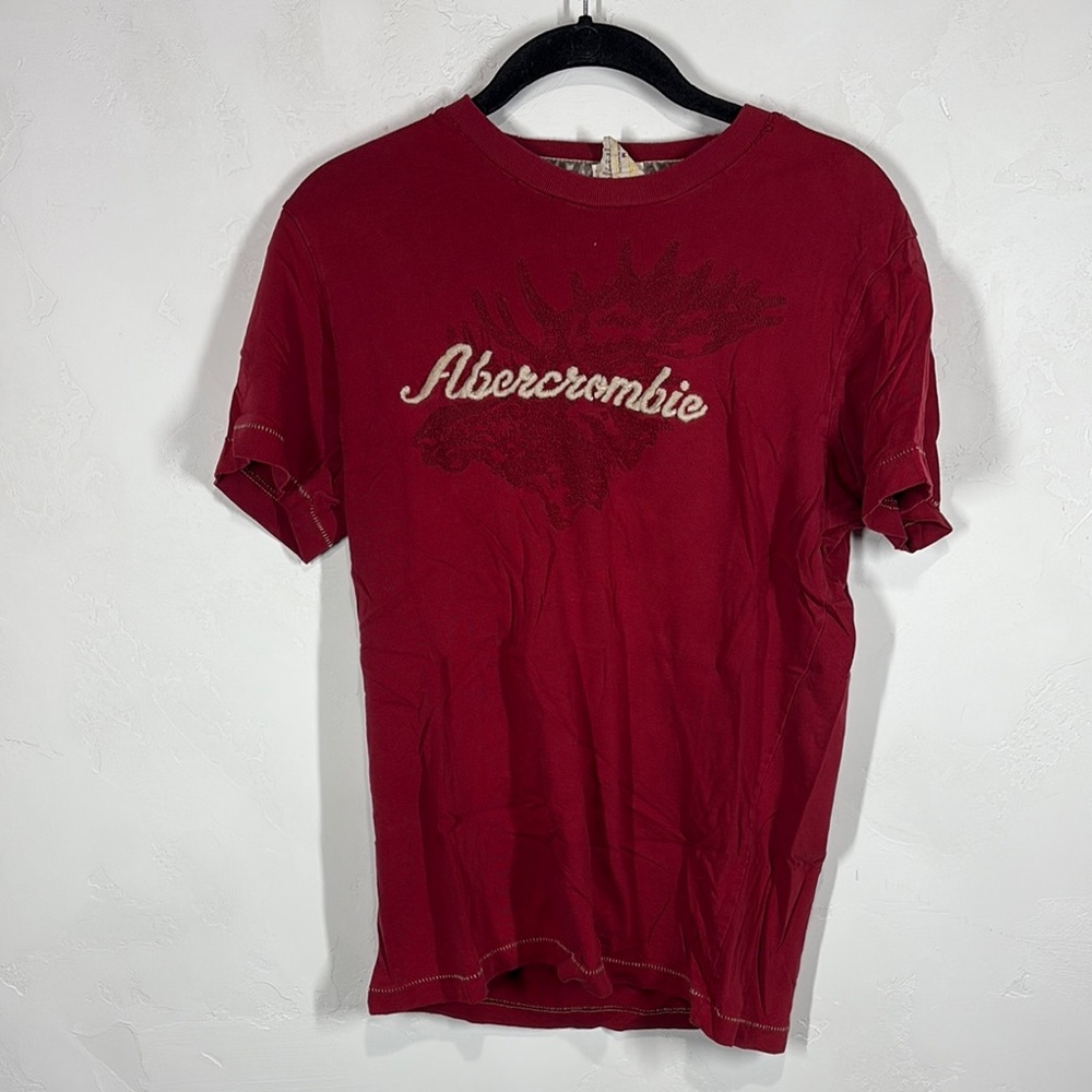Abercrombie & Fitch Red Men's Muscle Moose Tee size medium